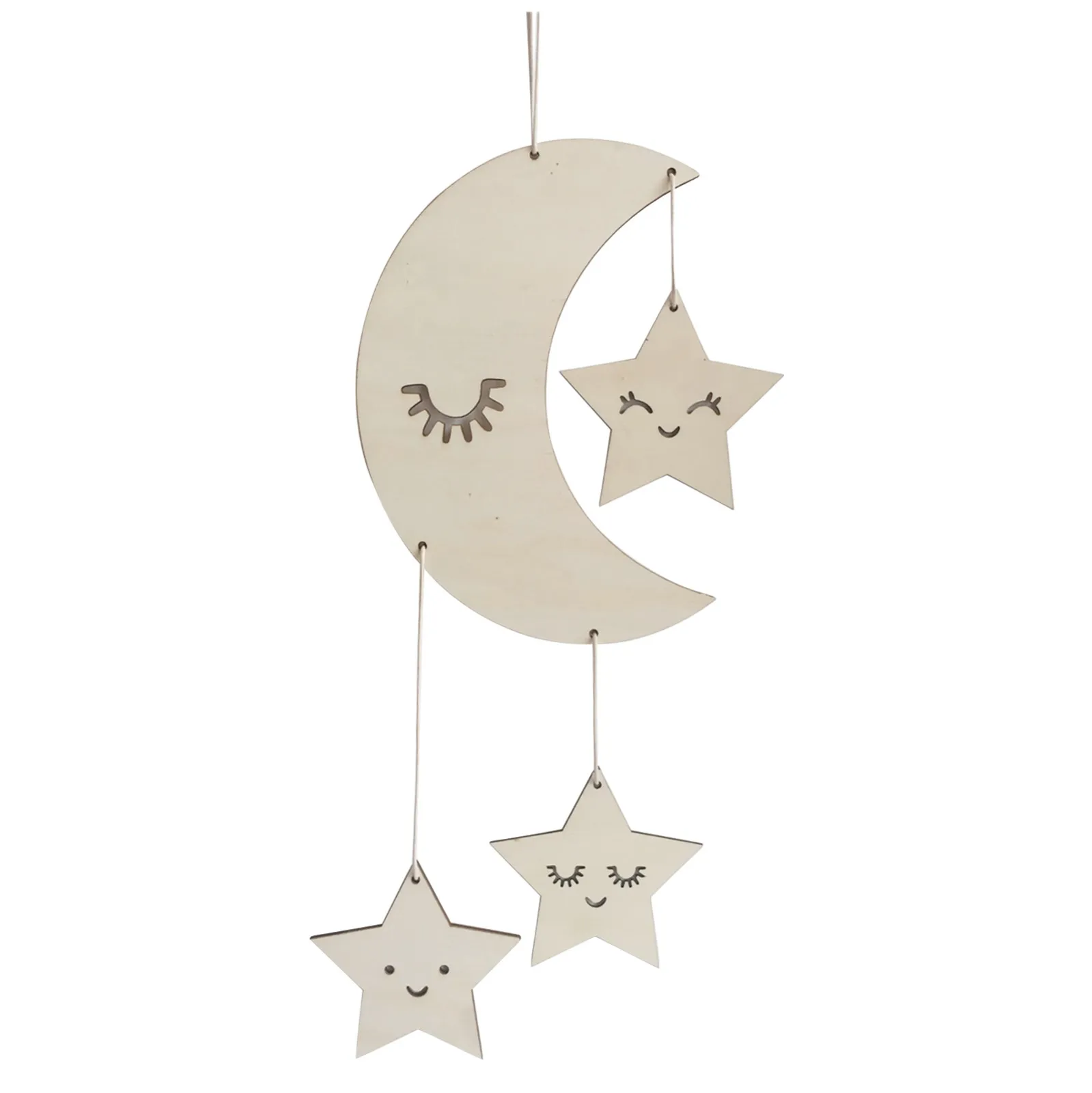 

Nordic Star Moon Macrame Wind Chimes Christmas Room Decoration Boho Room Decor Girls Kids Room Nursery Gifts Wall Hanging Decor