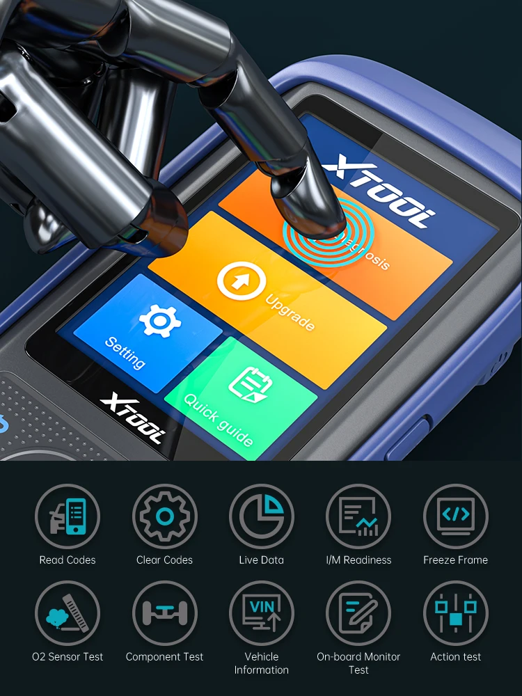 XTOOL A30Pro OBD2 считыватель кодов Сканер для полной диагностики с 13 службой сброса