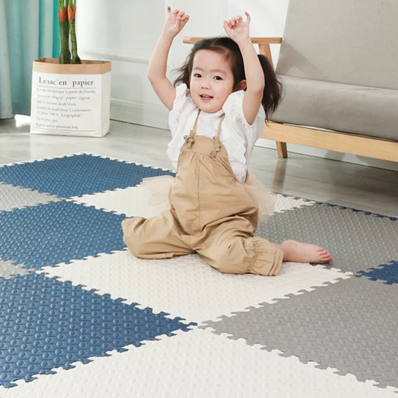 Утолщенный детский игровой коврик babyinside 60*60*2 5 см нескользящий мягкий домашний из