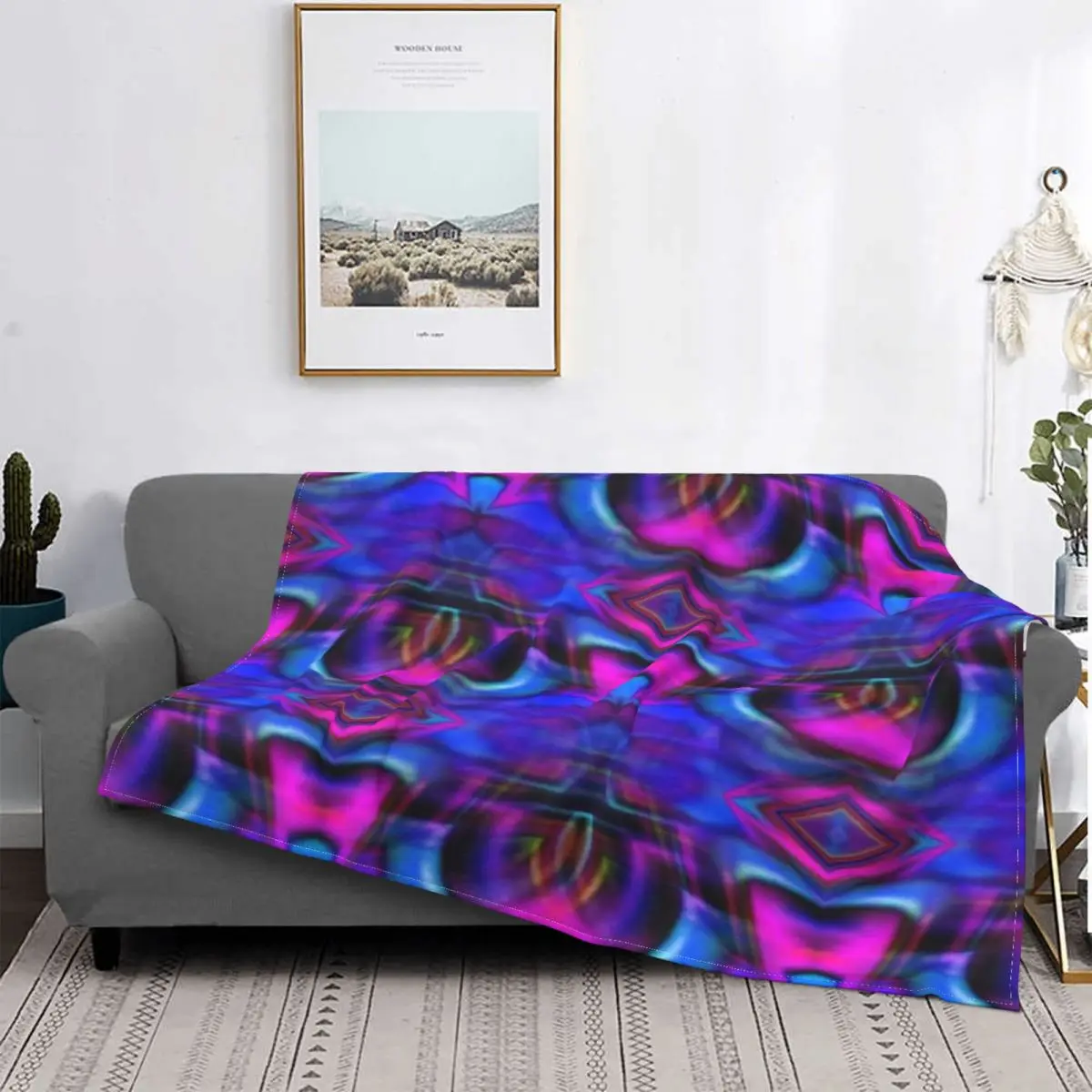 

Artviez-Manta con capucha de felpa para niños, cobertor de cama a cuadros, 3 unidades