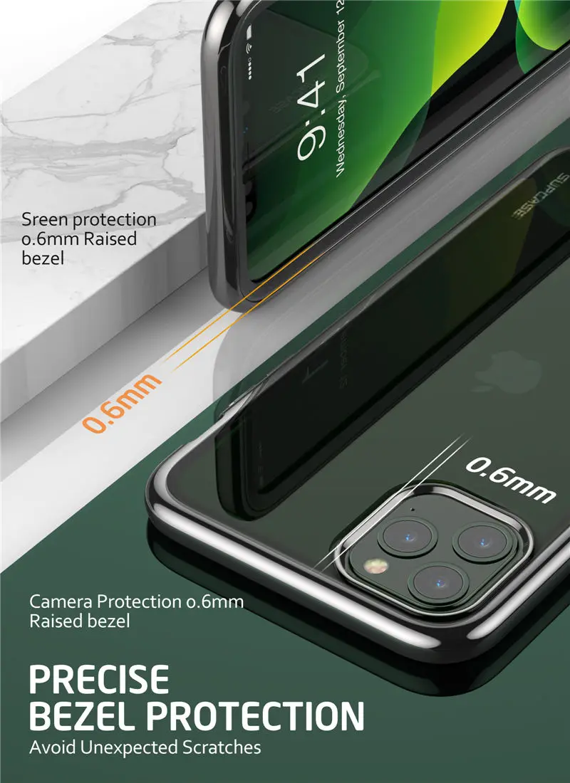 Чехол для iPhone 11 Pro 5,"() SUPCASE UB электро-металлический гальванический+ TPU чехол для всего тела со встроенным протектором экрана