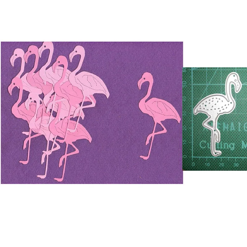 

Metal cutting dies cut die mold Animal Flamingo bird decoration Scrapbook dies paper craft knife mould blade punch stencils dies