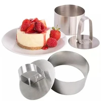new mousse mold cake ring anti rust steel round cutting mold baking kitchen cake room tool mold portable sell one by one