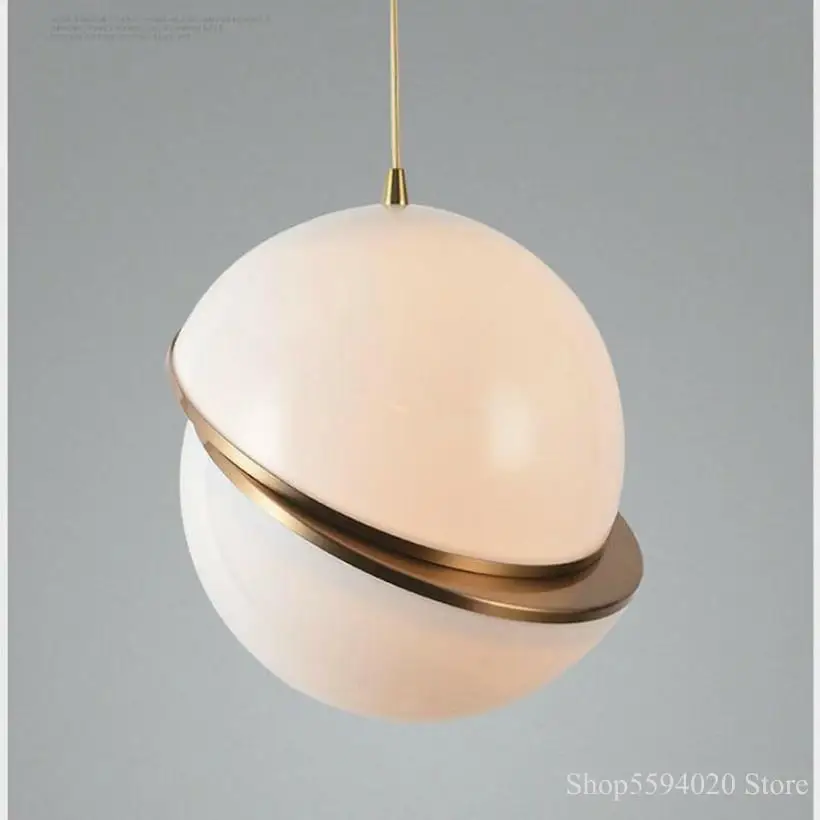 Светодиодный подвесной светильник в скандинавском стиле стеклянный шар лампа