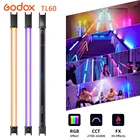 Godox TL60 RGB трубка светильник цветной ручной цветовой температуры 2700K  6500K Поддержка удаленного приложения для прямой трансляции Tiktok Youtube фотостудии