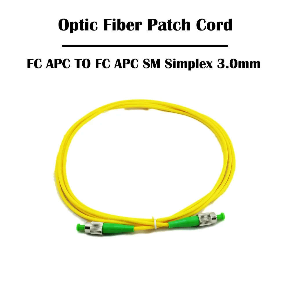 50 шт./лот 2 0 метров кабель для перемычек FC патч корд из волокна UPC/APC SM одномодовый