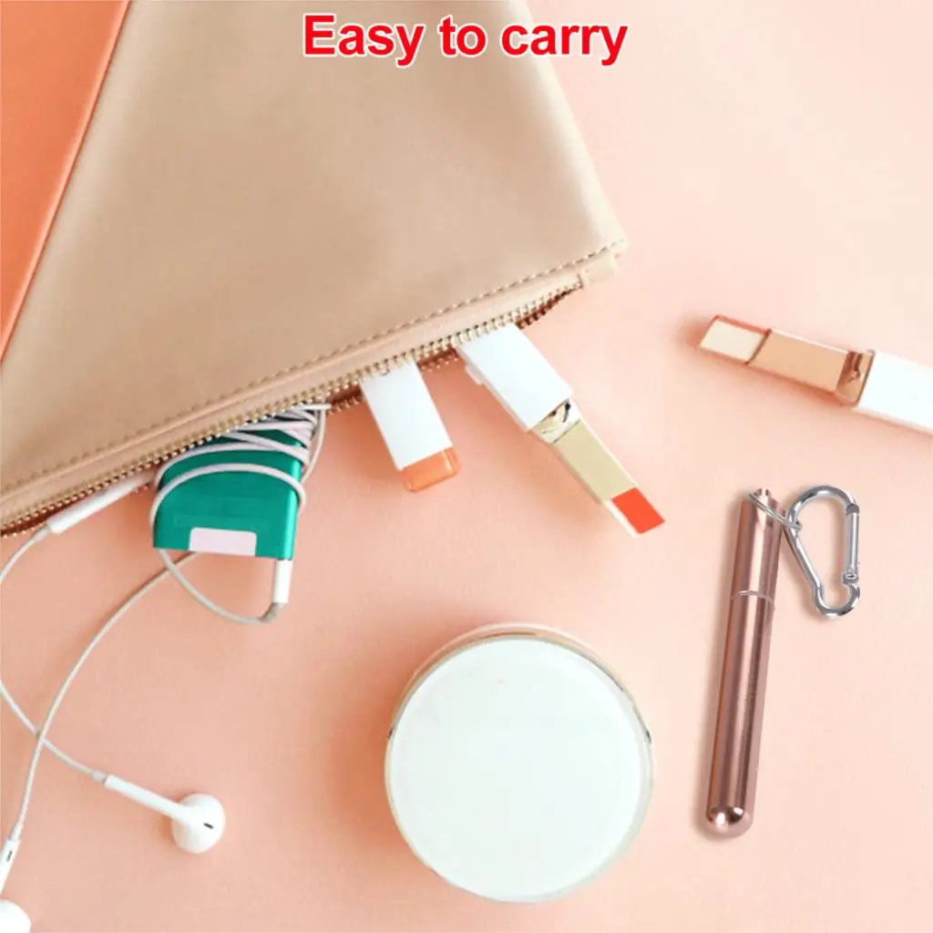 

Colorful Reusable Drinking Straw High Quality 304 Stainless Steel Metal Straw With Cleaner Brush For Mugs 20/30oz #1