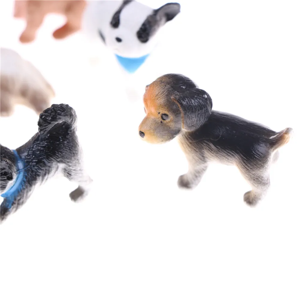 6pcslot for doll house 112 scale simulation cat and dog miniature model doll house accessories kids favor gifts free global shipping