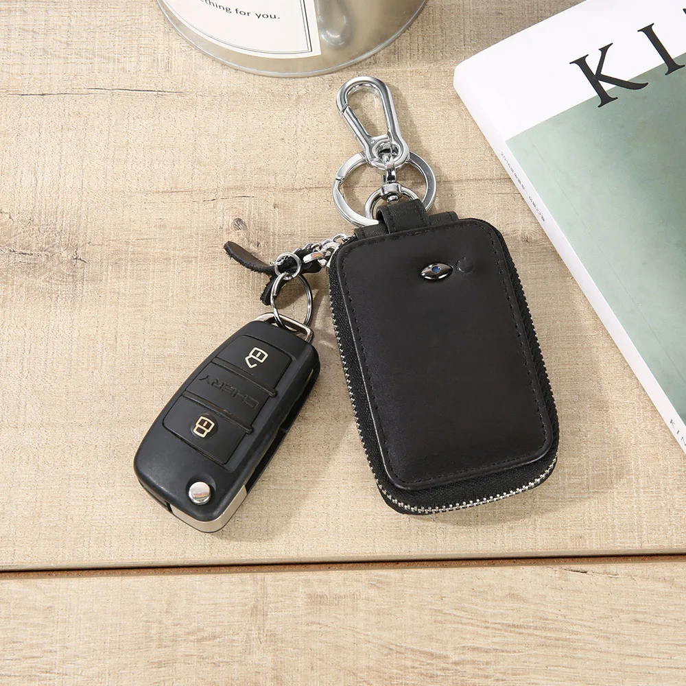 Умный кошелек для ключей из натуральной кожи мужчин и женщин сумка автомобиля