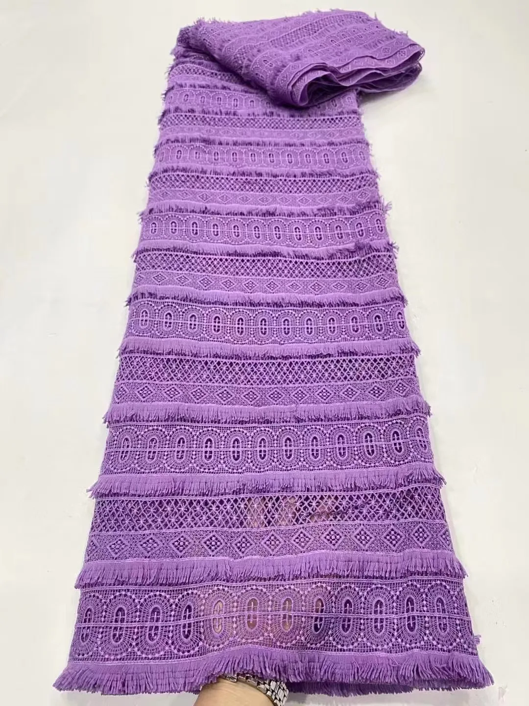 

Latest Water Soluble African Cord Tulle Lace Fabric With Embroidered 2022 Fashion French Net Lace Fabric For Wedding Dresses