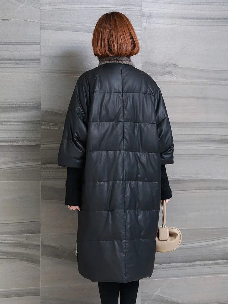 Real Fur Coat Genuine Leather Jacket Sheepskin Autumn Winter Jackt Women Clothes 2020 Korean Mink Down Coats ZT1438 | Женская одежда