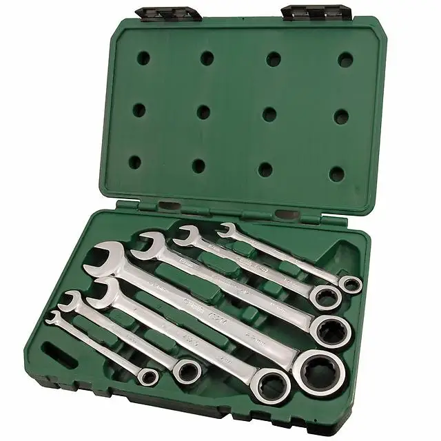 Набор ключей с трещеточным механизмом Sata 7 предметов S09054 | Инструменты