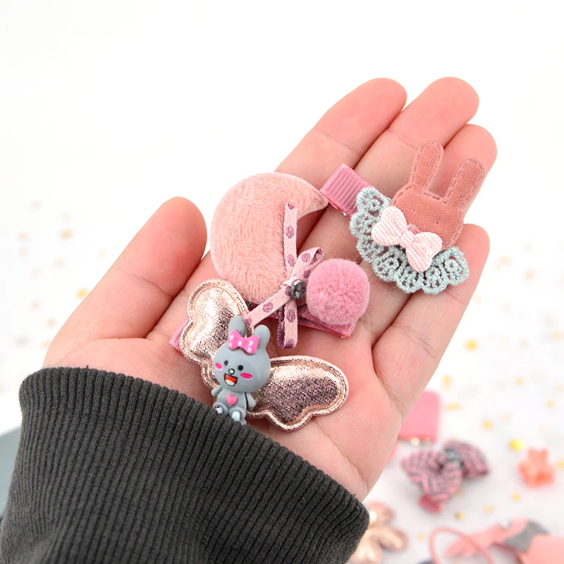 

18/24pcs/Set Baby Hair Clips Cartoon Baby Headband Cute Bow Flower Children Hairpin Barrettes Baby Hair Accessories NO BOX