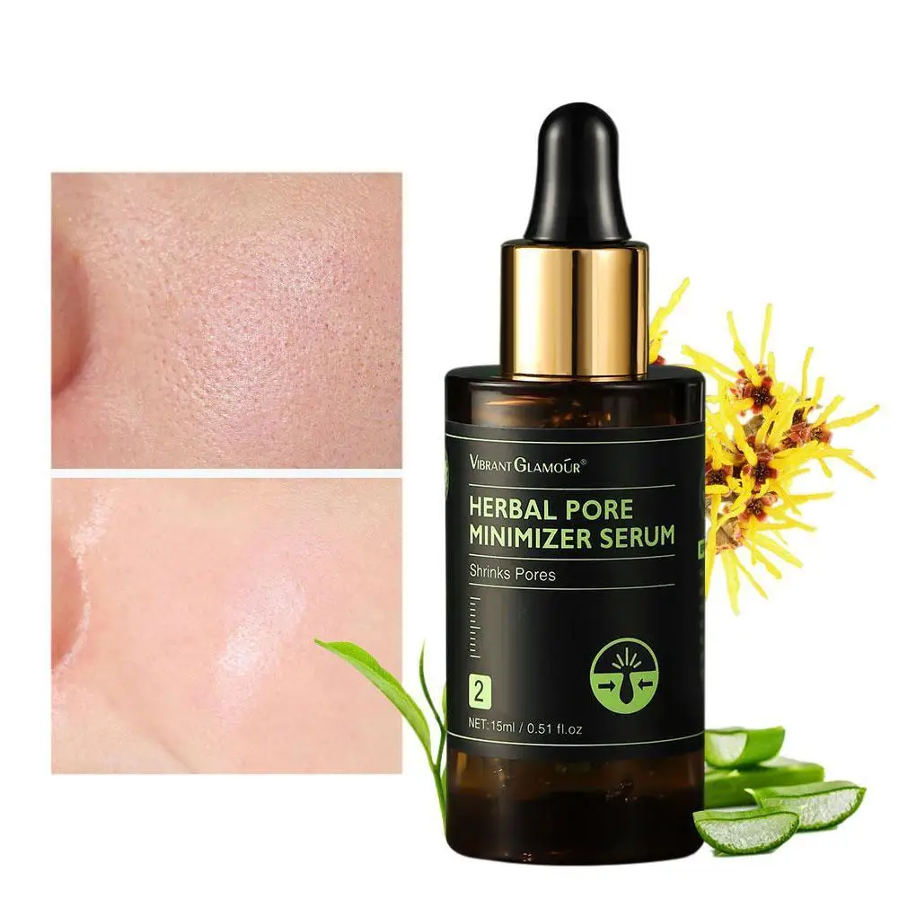 

VIBRANT GLAMOUR Herbal Pore Serum Face Skin Serum Acne Treatment Acne Scar Removal Whitening Repairing Shrink Pores Skin Care