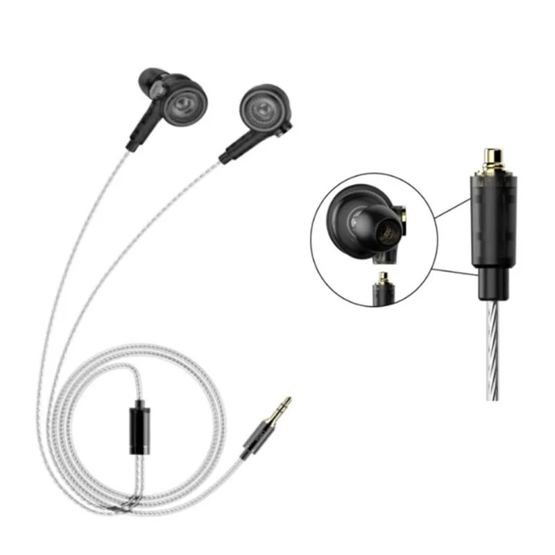 Наушники UiiSii BA-T9 In-Ear HI-RES 2BA+ 1DD 6-Drive Hybrid technology стереонаушники Hi-Fi для телефонов iOS и Android xiaomi