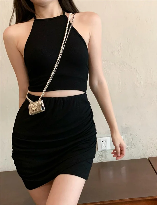 

Real Shot Price Sexy Tube Halter Top Strappy + Slimming Repair Tops