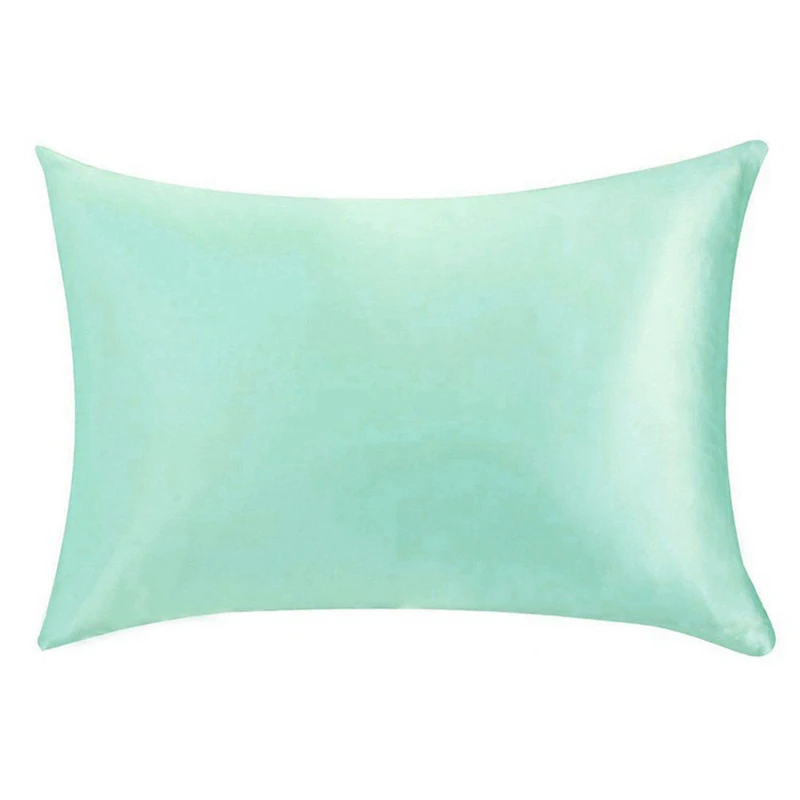 

1 Pc Pillow Cover Silk Pillow Case Cushion 51cm x 76cm 13 Colors to Choose Softer Silk Pillowcase Top Quality Pillow Case