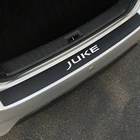Автомобильные наклейки, Защитная пленка для заднего багажника, углеродная наклейка для Nissan Juke, защита заднего бампера автомобиля, защита от царапин, отделка, декоративные аксессуары