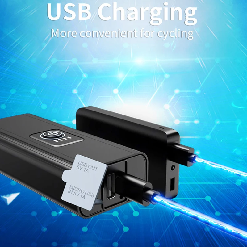 Фонарь велосипедный светодиодный водонепроницаемый с USB-зарядкой | Спорт и