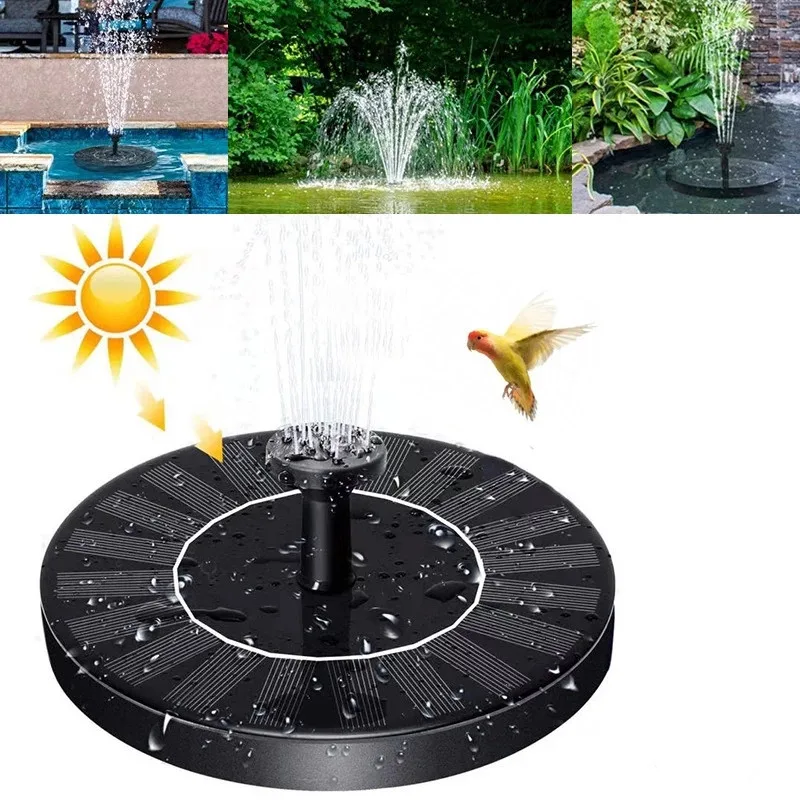 

Садовые водные фонтаны на солнечной батарее, пруд для бассейна 13 м, водопад, ванны с птицами, плавающие уличные украшения для воды на солнечн...