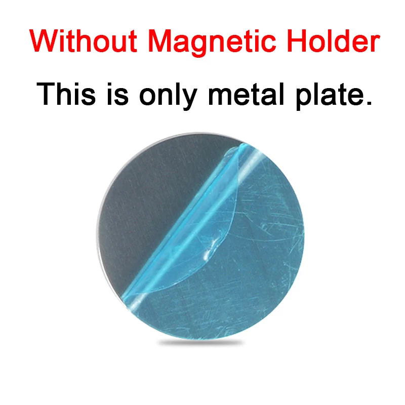 Metal Plate Мини Универсальный клейкий Автомобильный держатель для телефона с металлической пластиной для iPhone Apple, магнитный кронштейн, держатель для смартфона - Цвет: Metal Plate