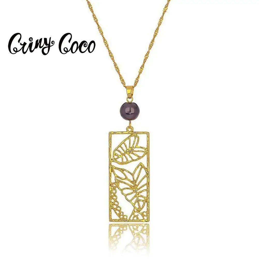 Классические подвески и ожерелья в виде листьев черепахи 2020 Женская Золотая