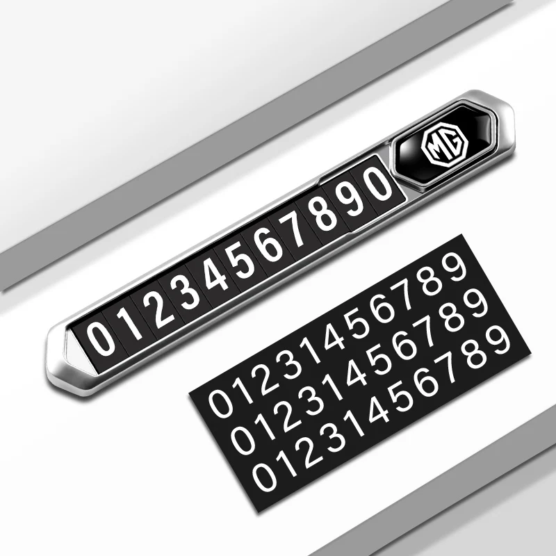 1 шт. Скрытая Металлическая Автомобильная Временная карточка с номером телефона