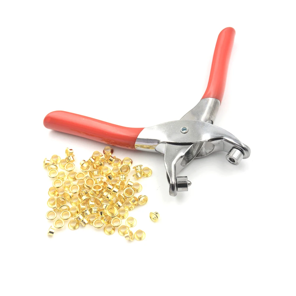 Отверстие дыроколы для люверсов заклепки проушины плоскогубцы установки с 100 шт