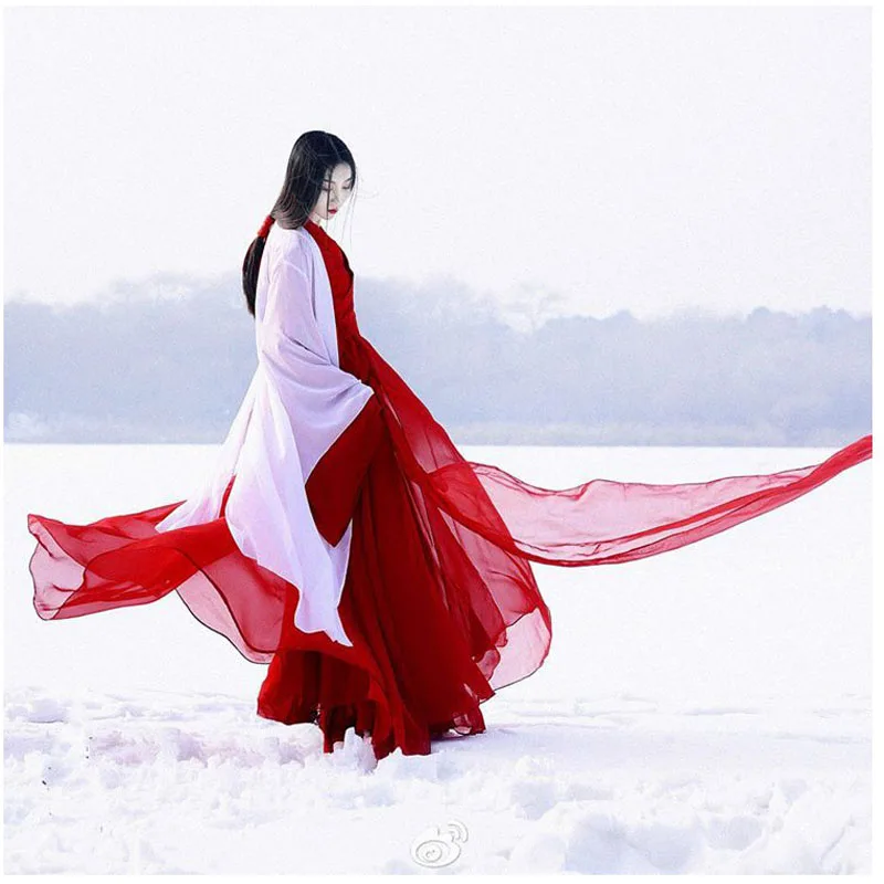 Китайский народный танец традиционный WeiJIn Hanfu классический костюм женское