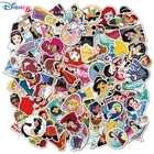 103050 шт Мультяшные диснеевской принцессы для девочек наклейки Водонепроницаемый скейтборд чемодан шлем ноутбук гитары Стикеры дети наклейки игрушки