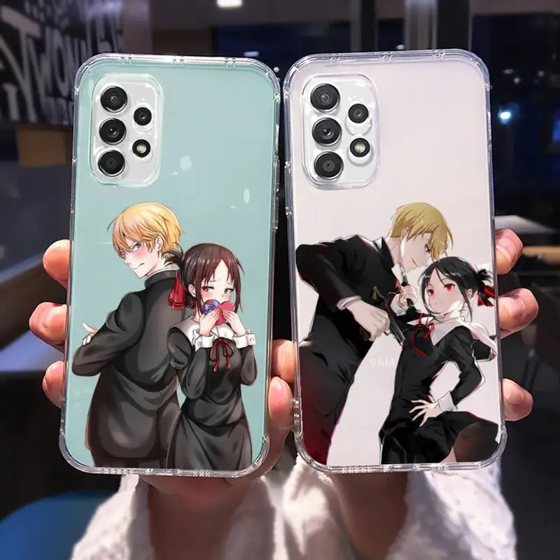 

Love is War Anime Phone Case For Samsung A 51 50 52 12 21s 31 40 70 71 note S 20 10 21 ultra plus fe clear coque shell