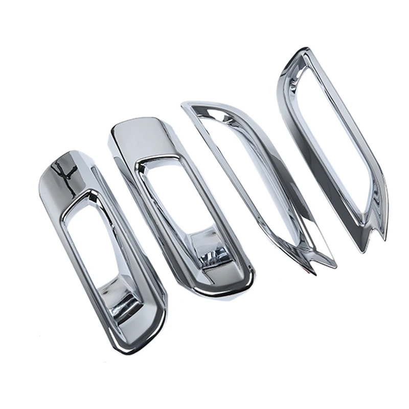 ABS хром передние и задние противотуманные фары декоративная рамка для Toyota Camry 2018