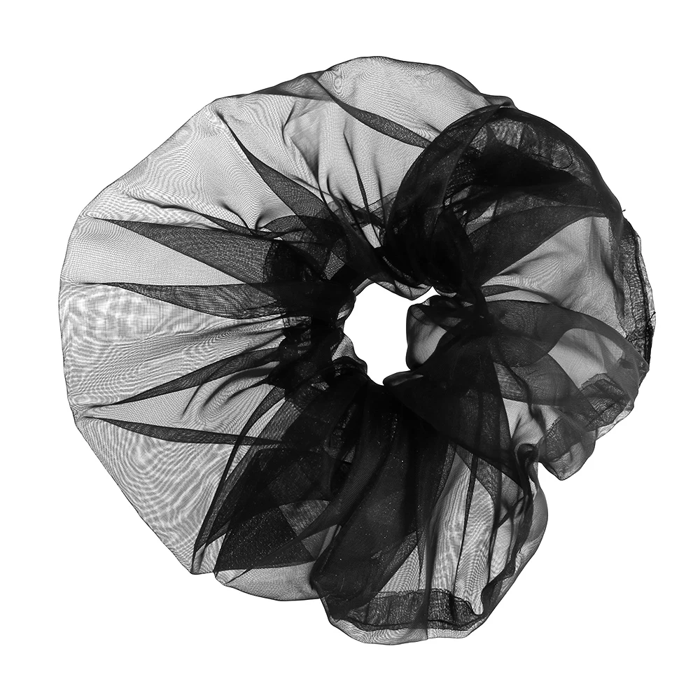 

Organza Striped Hair Scrunchie Hair Ring Ties For Girls Ponytail Holders Hair Bands Elastic Hairband Hair Accessories Headwear