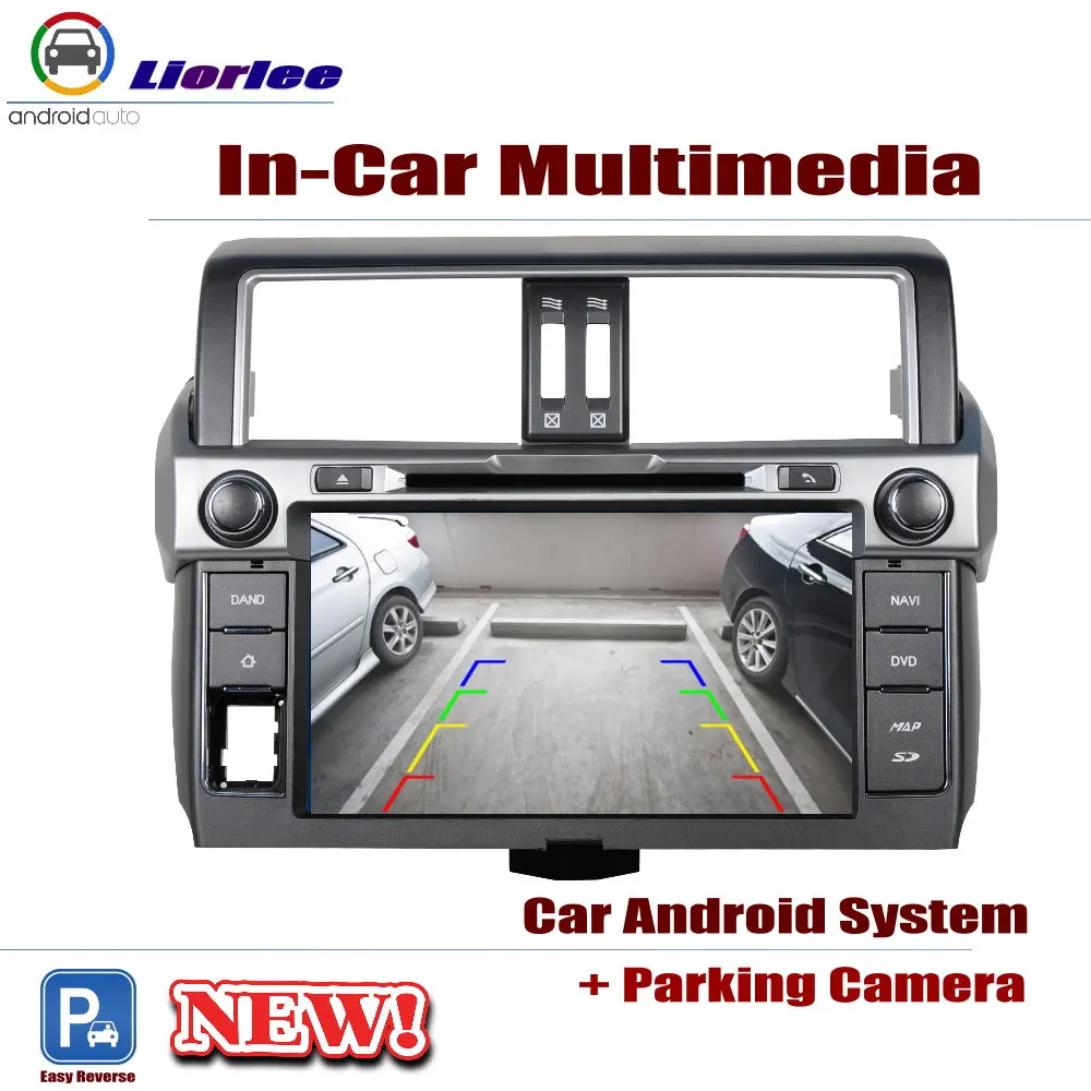 

Car Android 8 System Core A53 Processor IPS LCD Screen For Toyota Land Cruiser Prado 150 2014-2017 DVD GPS Player Navi