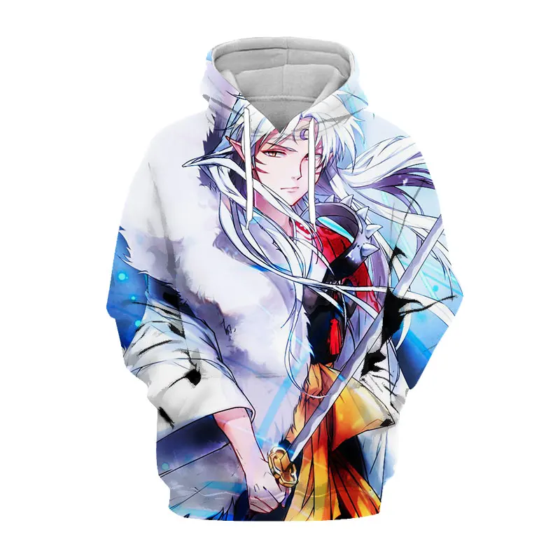 

SONSPEE 3D Print Anime Inuyasha Fashion Hoodies Autumn Men Women Sweatshirt Long Sleeve Hip Hop Street Top O Neck Pullover C169