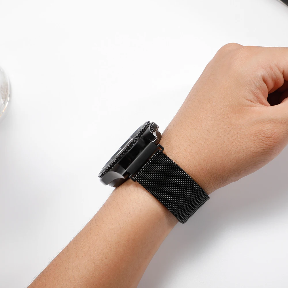 22 мм ремешок для часов samsung galaxy watch 46 мм 42 мм active 2 gear S3 Frontier ремешок Milanese Amazfit bip huawei watch GT ремешок 20
