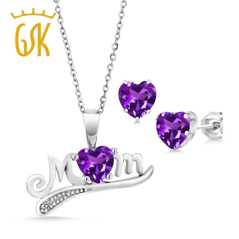 Драгоценный Камень Королевский из стерлингового серебра 925 пробы &quotМама&quot в