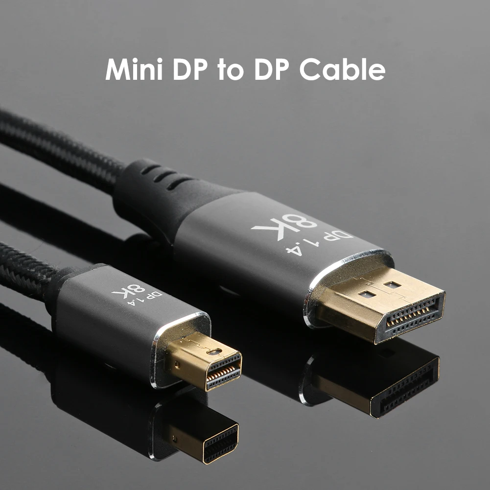Мини DP к кабелям дисплей B0305 8K/60Hz порт 1 4 адаптер шнур аудио кабель Шнур микрофон