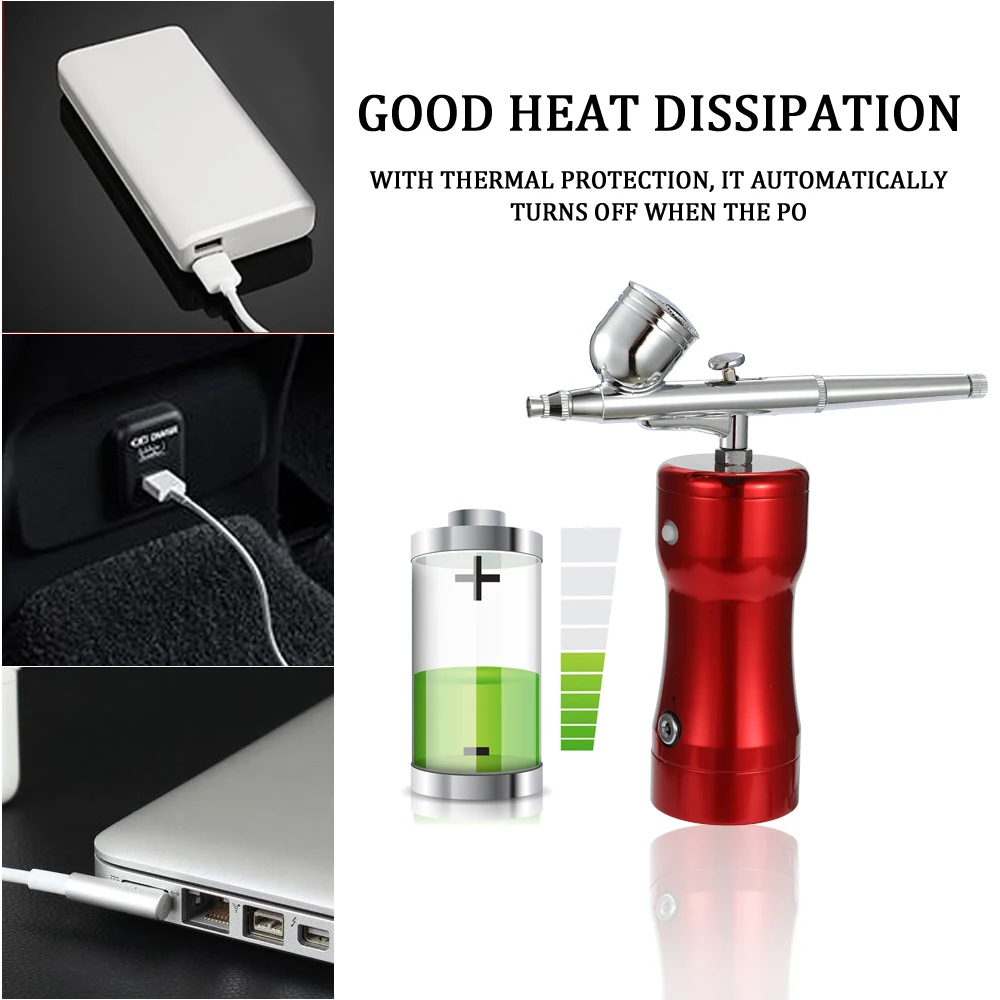 Аэрограф инструмент двойного действия с гравитационной подачей сопло 0 3 мм