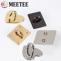 1020pcs meetee metal heart o ring buckles clasp non detachable arch bridge hook pendant diy bag hardware decor accessories