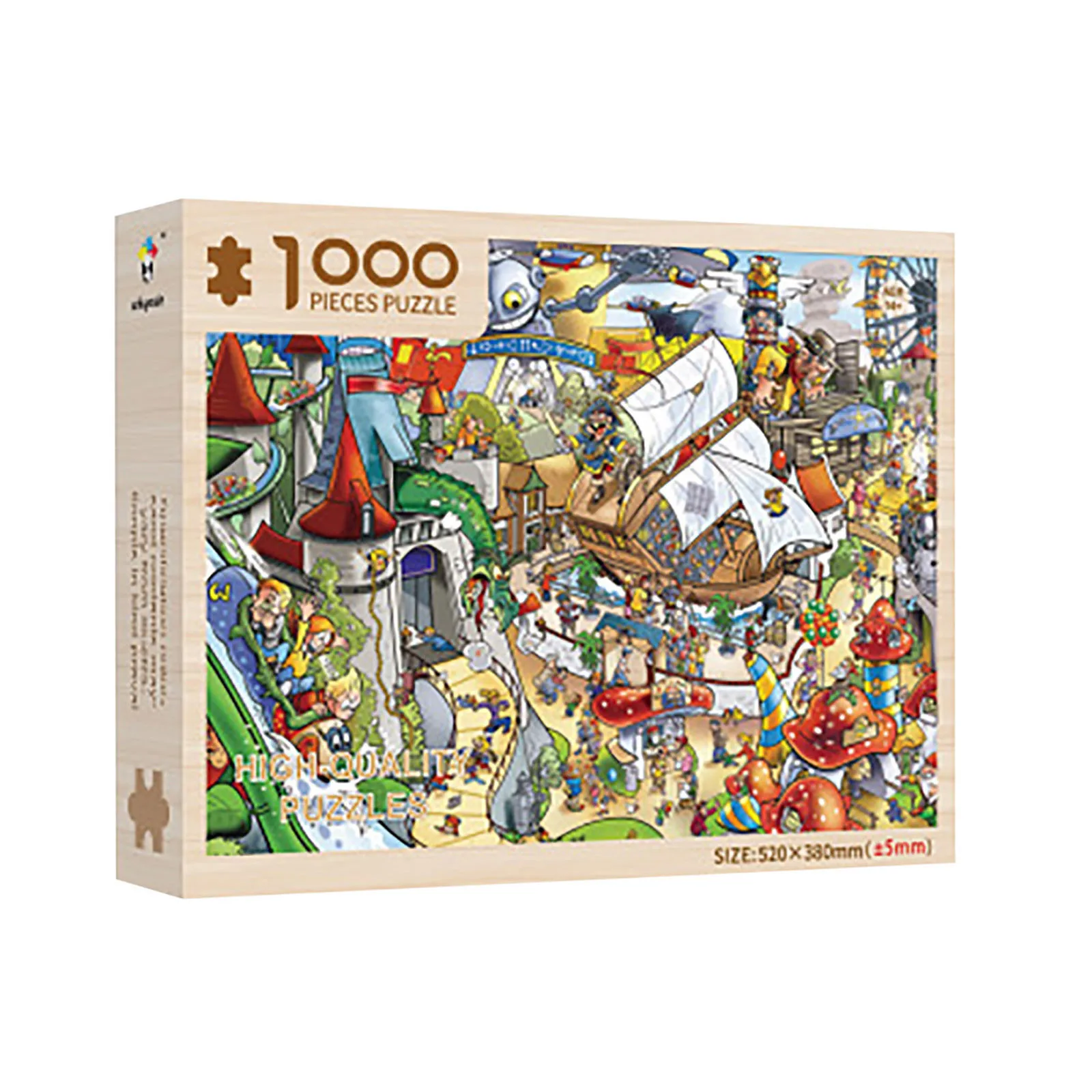 

1000 Piece the amusement park Theme Adult Children Puzzle best Holiday Gift Toy for kid Christmas Pattern Jigsaw Puzzle new