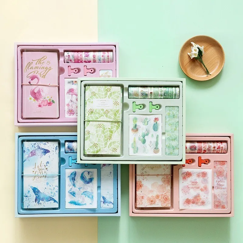 Креативная Маскировочная лента для ручной учетной записи Набор наклеек блокнота