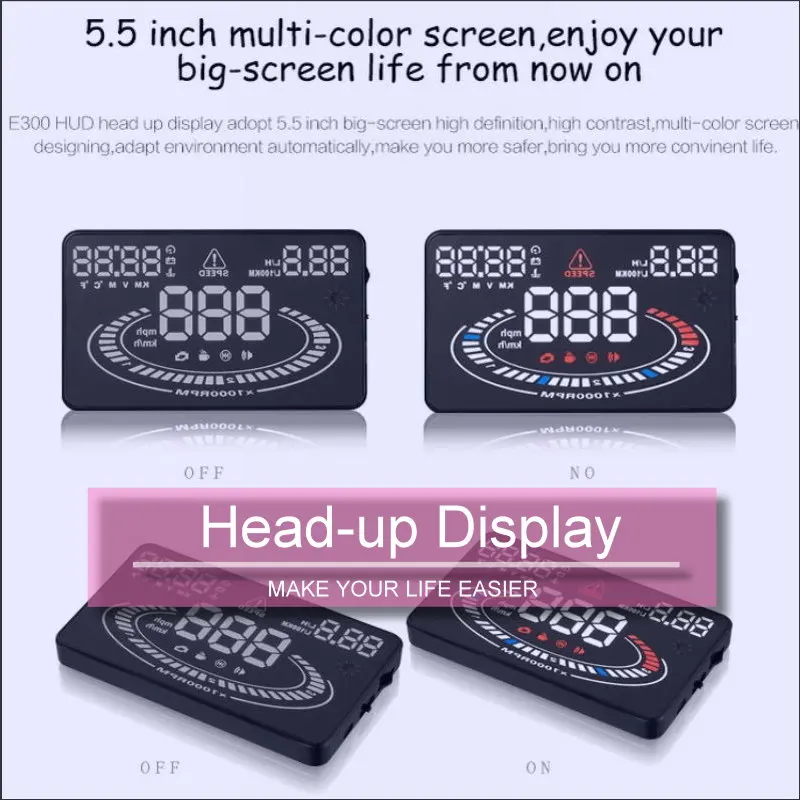 

For Mazda CX-5 CX 5 CX5 Auto Professional Electronic Accessories Head Up Display HUD Car Universal Driving Speed Alarm OBD/OBD2