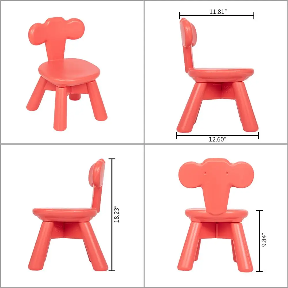 

Furniture Plastic Table and 2 Chair Set for Kids Chilren Early Learning Independence Study Practical Furniture Kids Perfect Gift