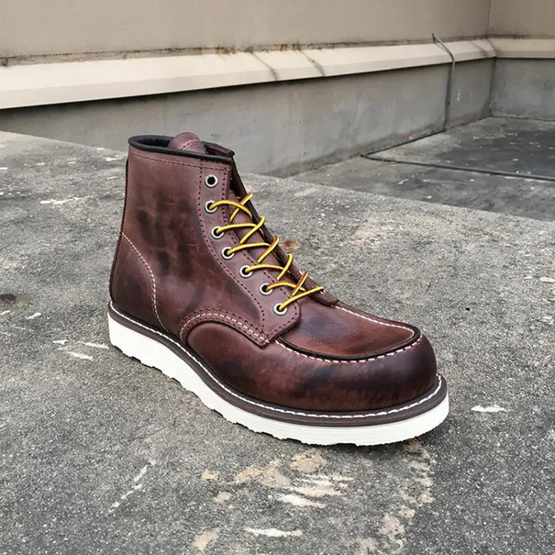 Новинка Дизайнерская повседневная мужская обувь Сезон весна Винтажные