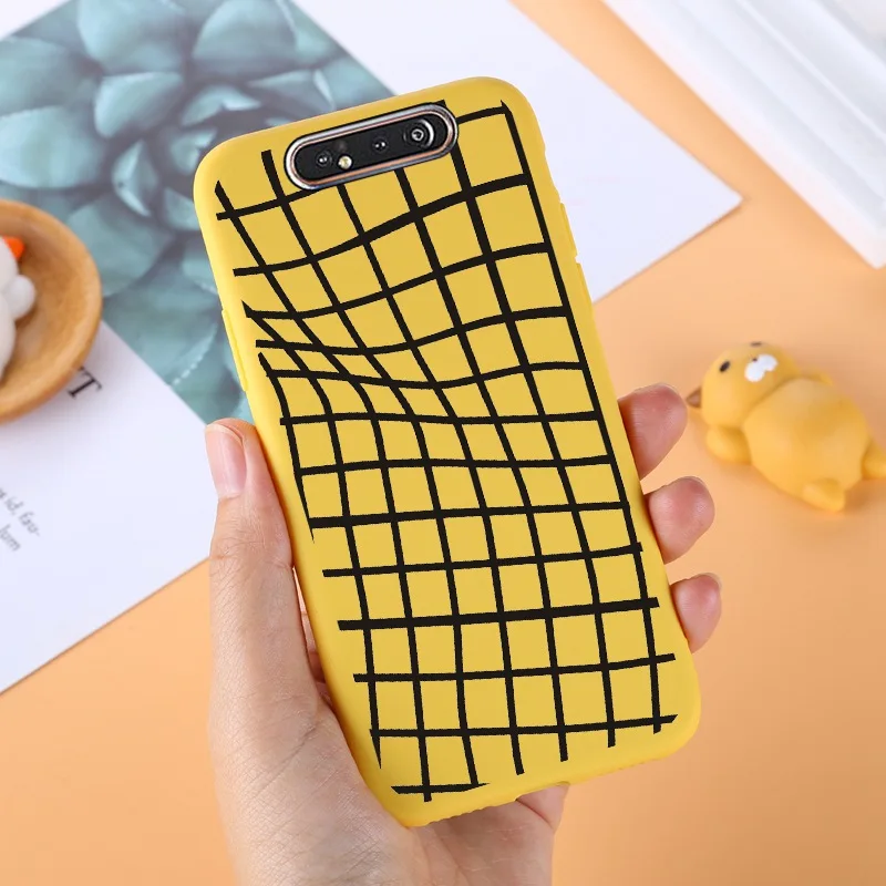 Yello ТПУ чехол для samsung Galaxy A80 силиконовый милый для samsung задняя крышка A 80 A805F A50 A70 A10 A20 A10S A40 протектор черный