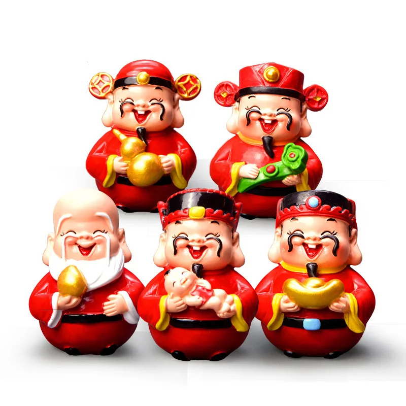 

Resin Craft Creative Gift Office God Of Wealth Decoration Good Luck Ornament Fengshui Jewelry Crafts