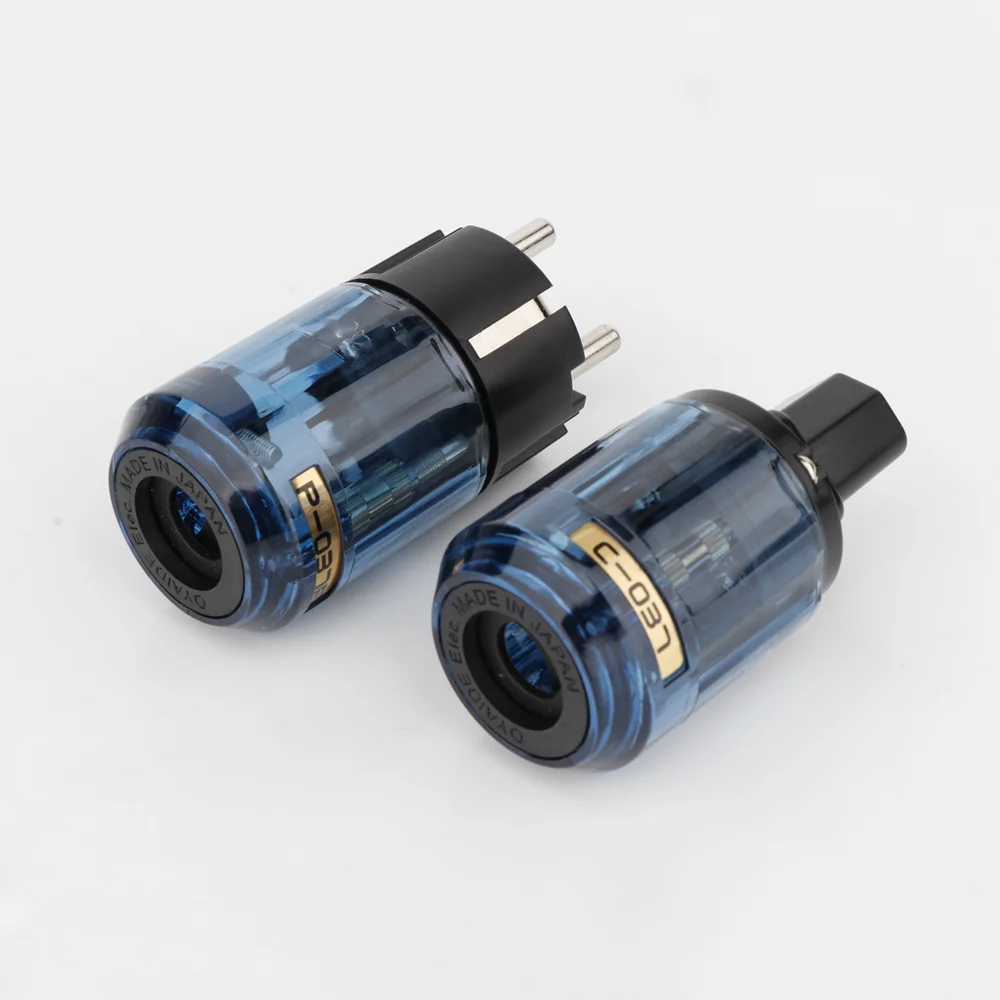 Piece Rhodium plated P037E C-037 EUR Power Plug Schuko HIFI Male Conenctor | Электроника