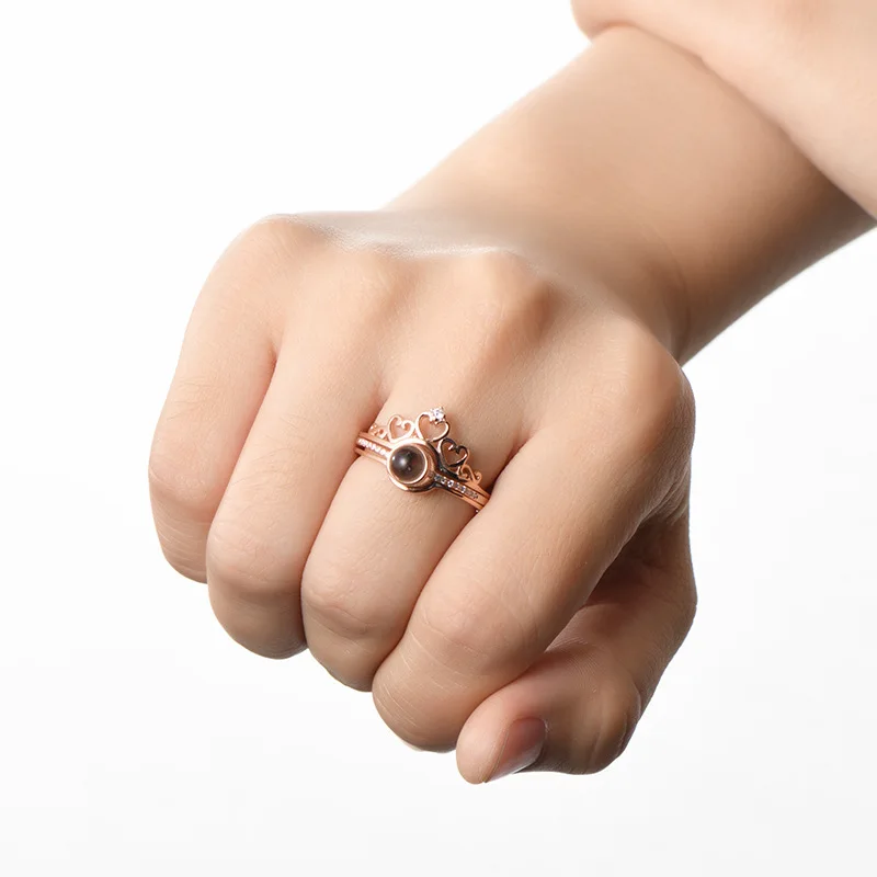 Женское кольцо с пистолетом 100 языков надписью I love you воспоминания о