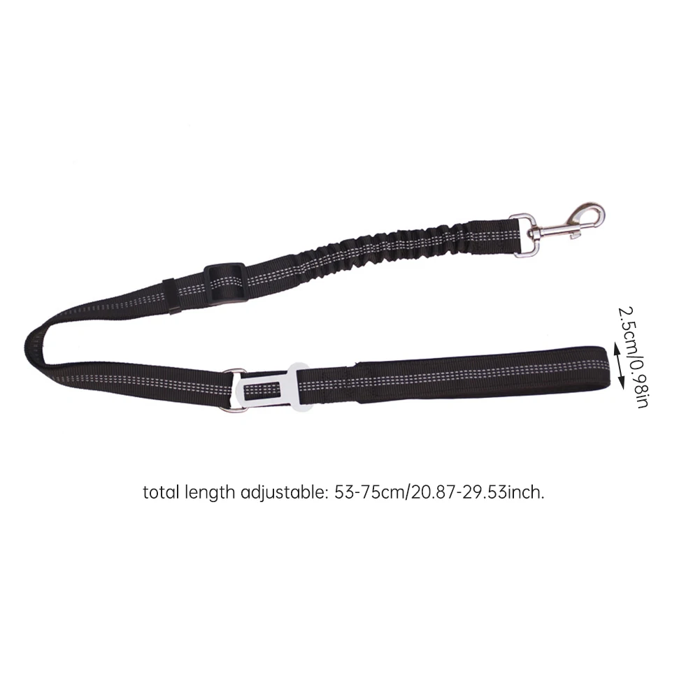 

Universal Practical Dog Cat Pet Safety Adjustable Elastic Car seat Belt Harness Leash Travel Clip Strap Lead Pet Car Safety Belt